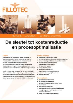 Article image of: Fillotec informatieleaflet – Kostenreductie en procesoptimalisatie