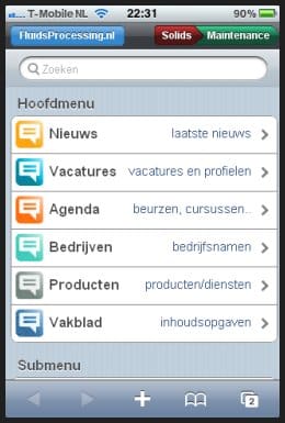 Article image of: FluidsProcessing ook prima te gebruiken op mobile devices