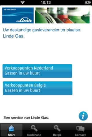 Article image of: Linde Gas Benelux lanceert App met verkooppunten