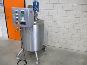 Article image of: Dubbelwandige 150 liter mengtank van RVS 316