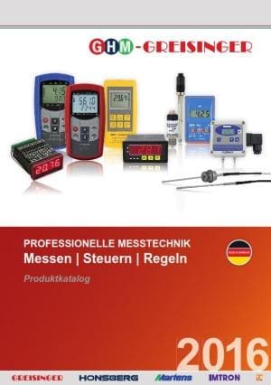 Article image of: De nieuwe GHM-Greisinger 2016 catalogus is uit