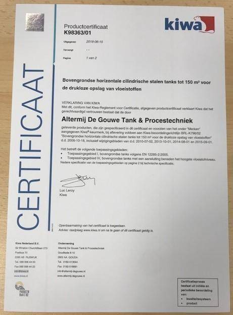 Article image of: KIWA BRL-K796/02 certificering