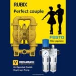 Article image of: Versamatic pneumatisch aangedreven membraanpompen en Festo luchtverzorgingssets