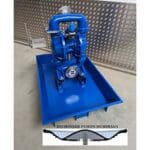 Article image of: Calamiteitenpomp: Versamatic 2” pneumatisch aangedreven Atex-membraanpomp op custom-made lekbak