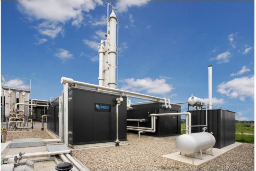 Een voorbeeld van een modulair opgebouwd CarboPac systeem dat CO2 afvangt en vloeibare of gasvormige CO2 produceert