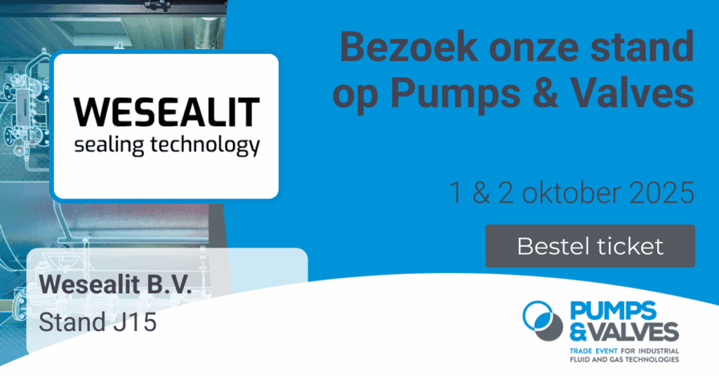 Alles over mechanical seals bij Wesealit op de Pumps & Valves beurs