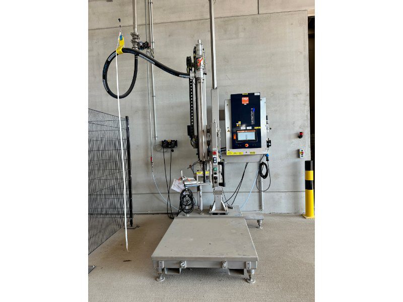 Mobiele ATEX vulmachine van Feige voor vaten en IBC’s.