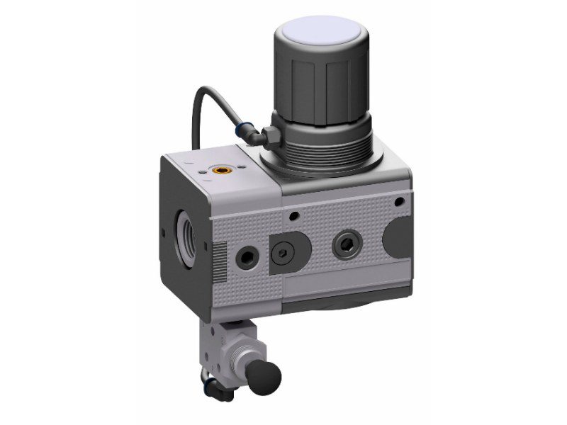 Een flow stop valve

schakelt de pomp uit

voordat die droogloopt,

zodat het membraan

niet scheurt
