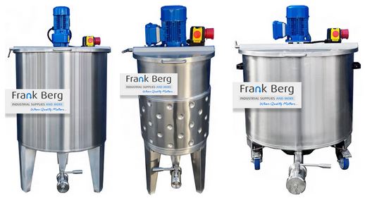 Article image of: Dubbelwandige RVS mengtank met roerwerk