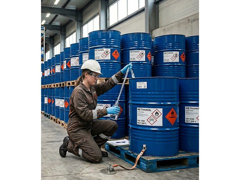 Bemonstering van methanolvaten 
